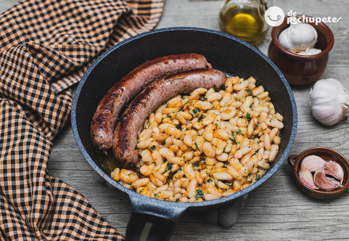 Sausage with beans