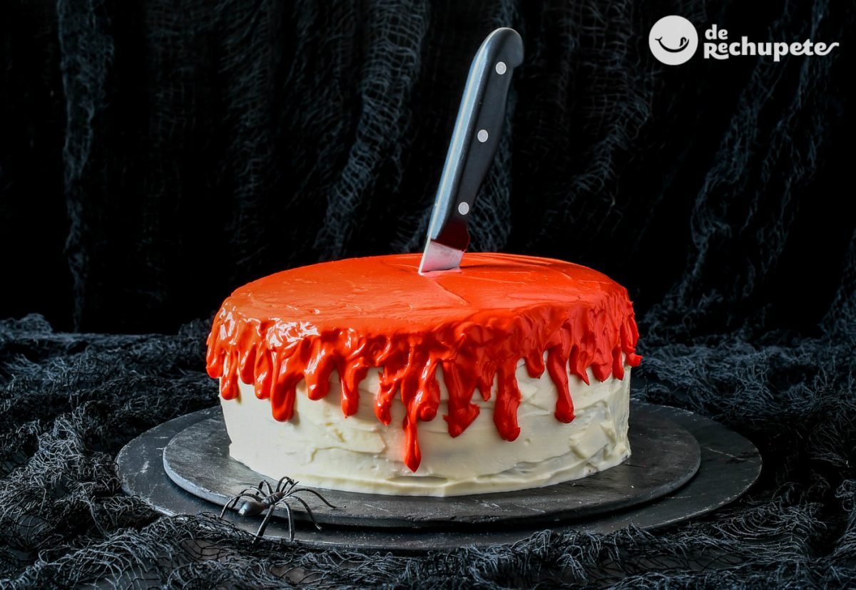 Bloody red velvet cake
